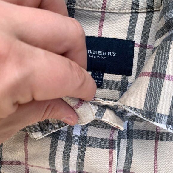 Vintage Burberry London Novacheck Bomber Jacket Size 6 - Picture 7 of 16